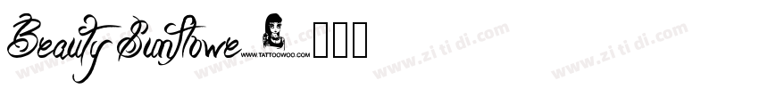 Beauty Sunflowe字体转换